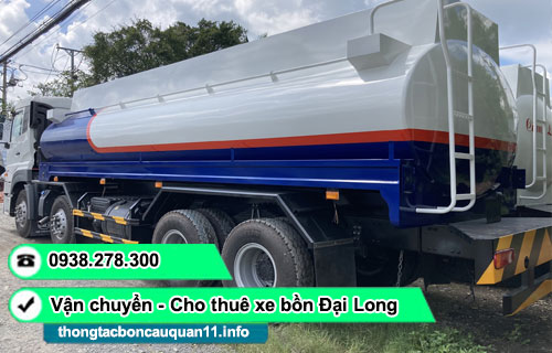 cho thuê xe bồn chở nước sạch TPHCM