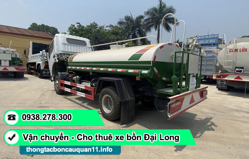 Cho thuê xe bồn chở nước tưới cây TPHCM