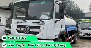 Thuê giấy tờ xe bồn chở nước, tưới cây, rửa đường TPHCM